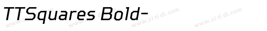 TTSquares Bold字体转换